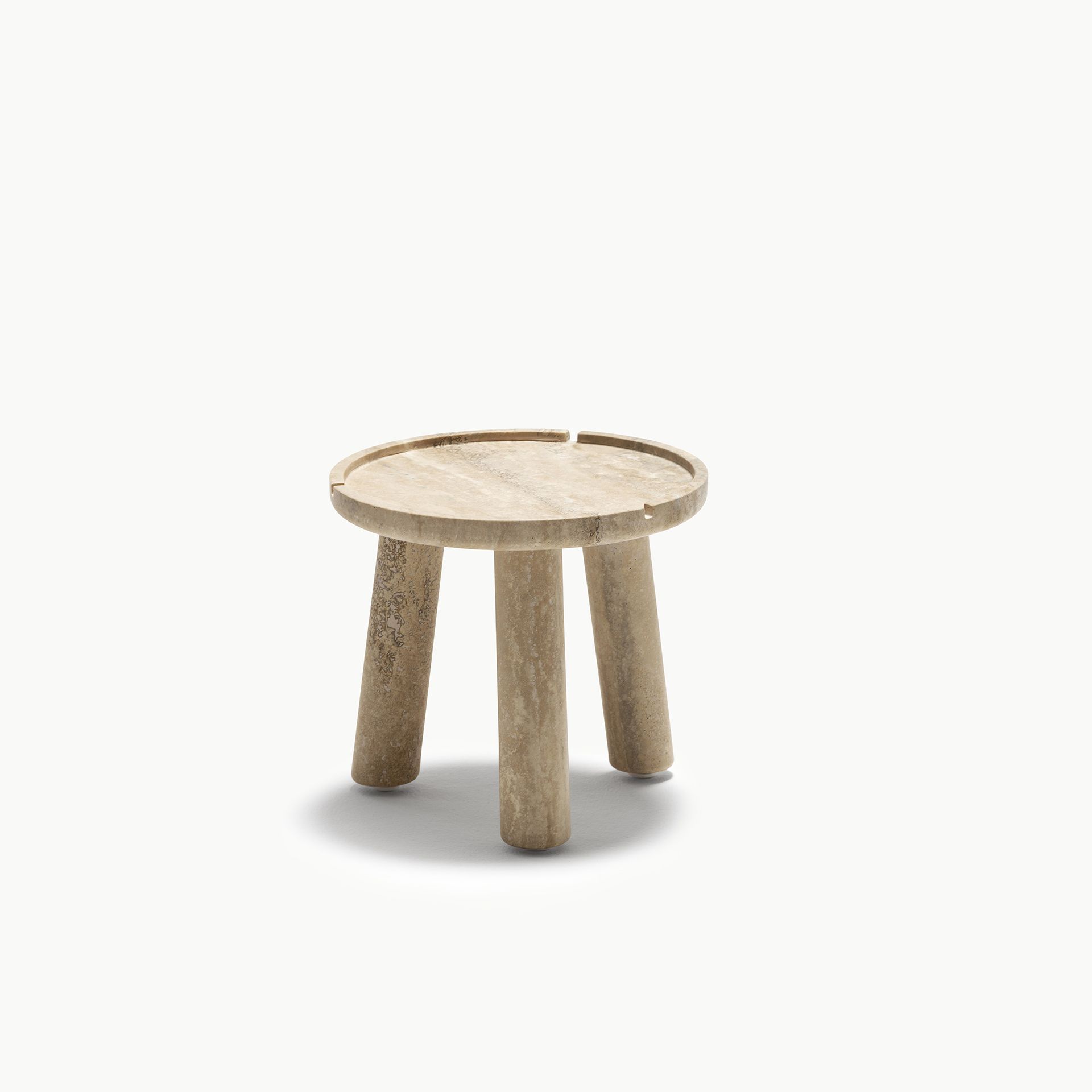 Stone Round Coffee Table Travertino Antico03 Image
