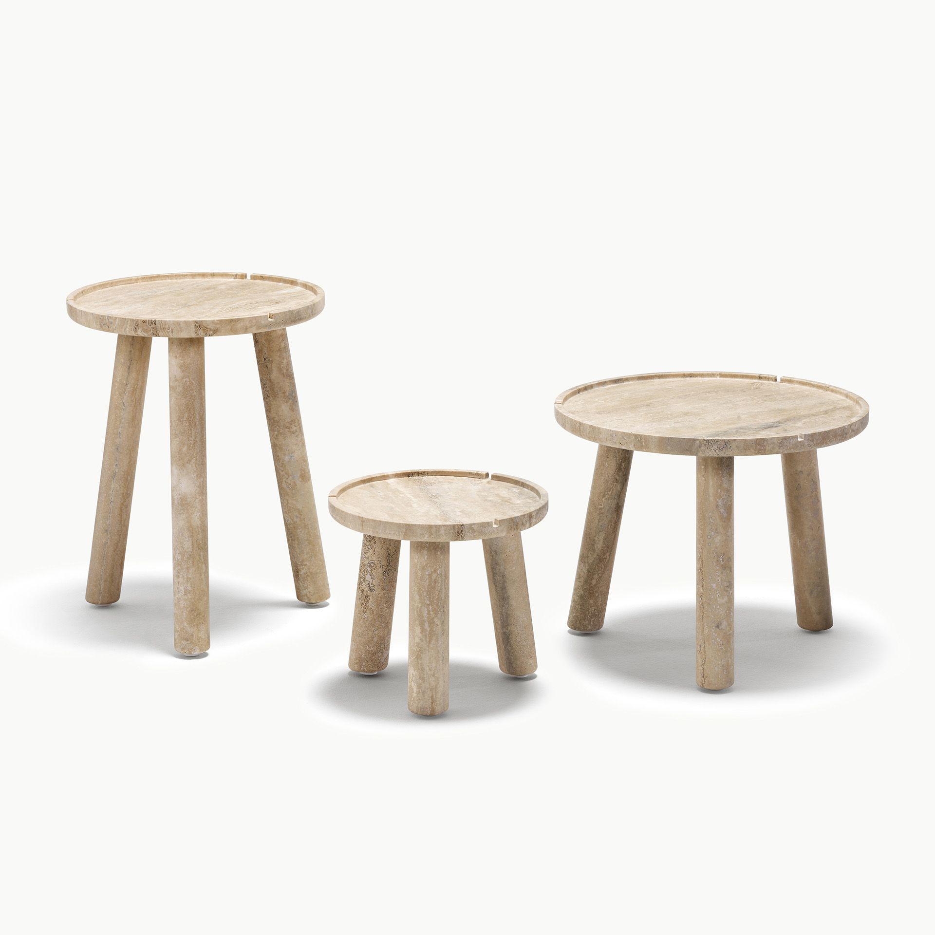 Stone Round Coffee Table Travertino Antico05 Image