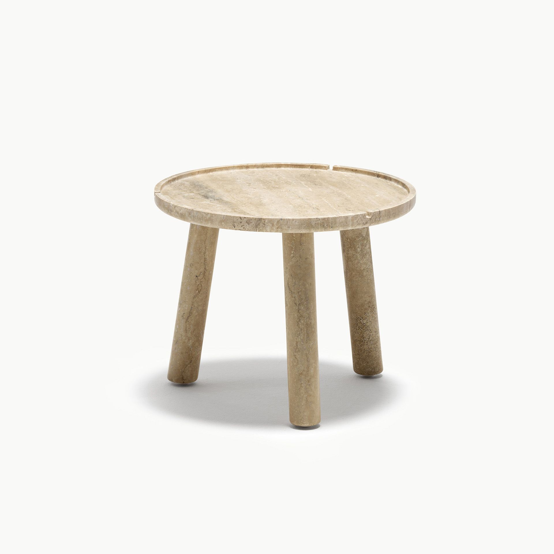 Stone Round Coffee Table Travertino Antico Cover Image